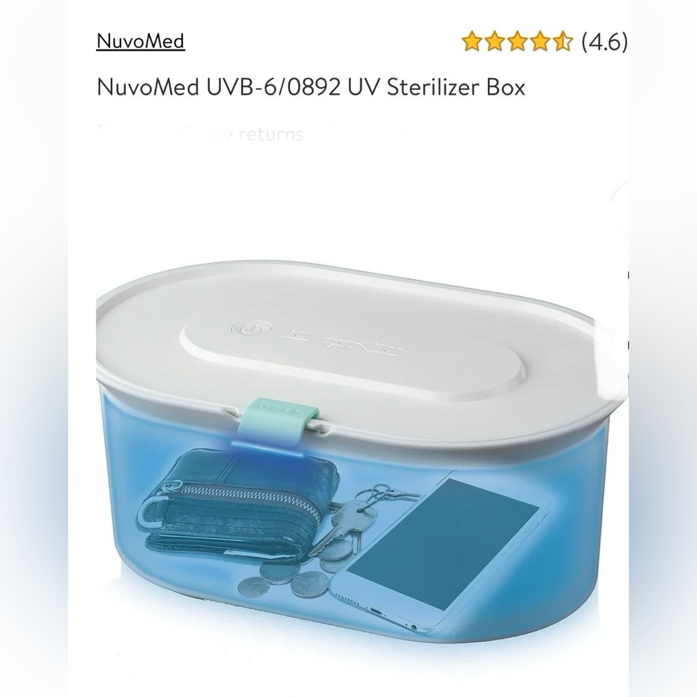 NWT 10 NuvoMed UVB-6/0892 UV Sterilizer Box - Picture 6 of 6